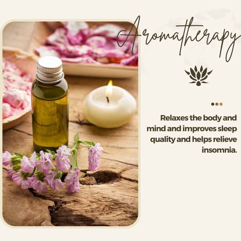 Aromatherapy with Candle, Essential Oil, and Petals - Relaxing Spa Experience