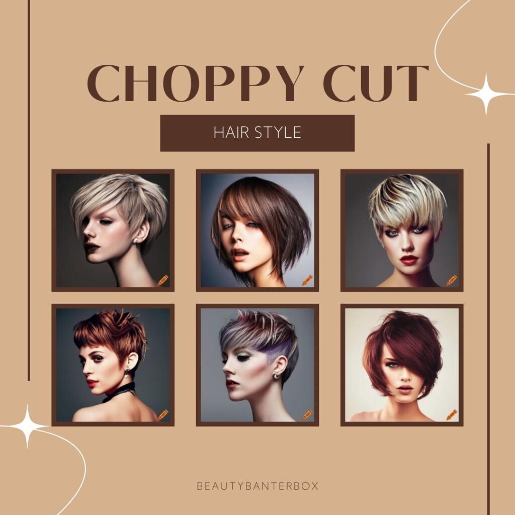 Edgy Choppy Cut Hairstyle - A Bold and Modern Look