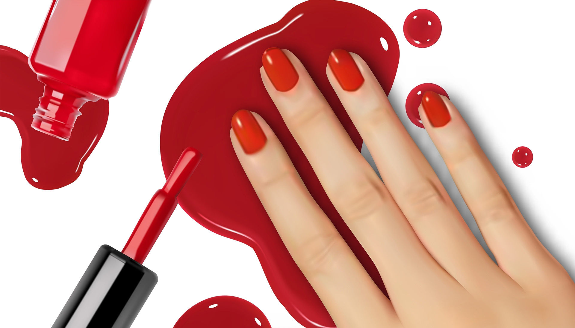 red gel paint, perfect for creating stunning nail designs with long-lasting color and shine. The rich red hue adds a bold and captivating touch to any manicure, elevating the overall look with its vibrant and alluring appeal.