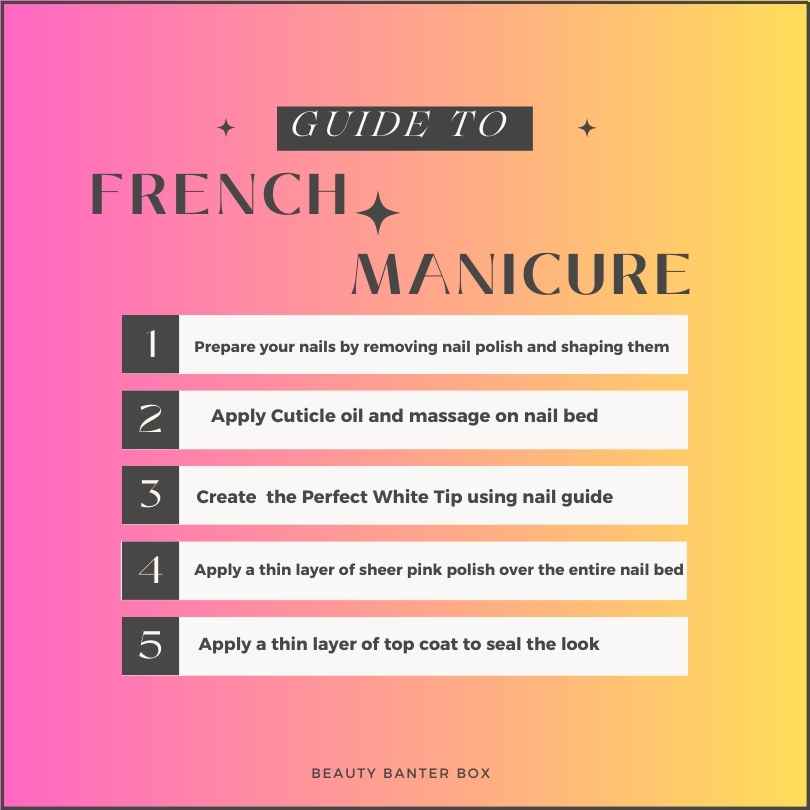 Simple Steps To Do French Manicure.